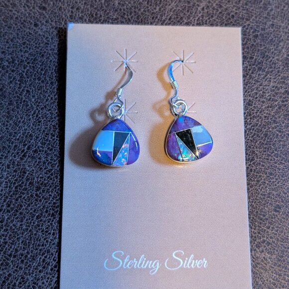 🍬 Sterling Silver Hershey’s Kiss Earrings – Hook Style - Picture 2 of 6